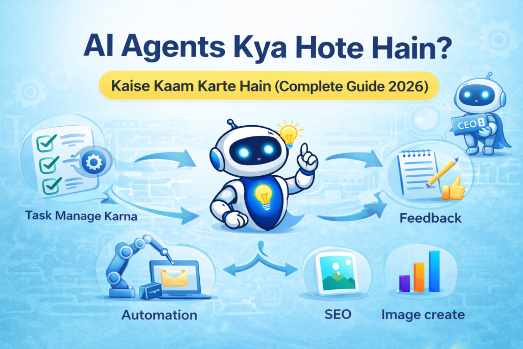 AI agents kya hote hain aur kaise kaam karte hain β complete guide 2026 beginners ke liye