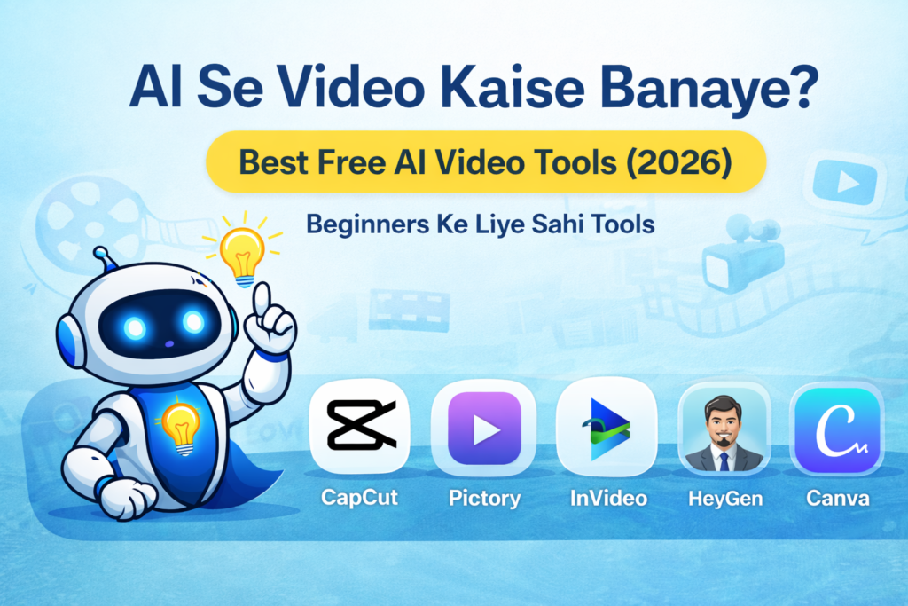 AI se video kaise banaye free AI video tools 2026