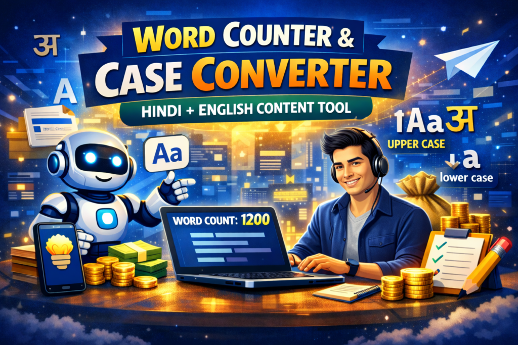 Word Counter & Case Converter Tool Hindi English